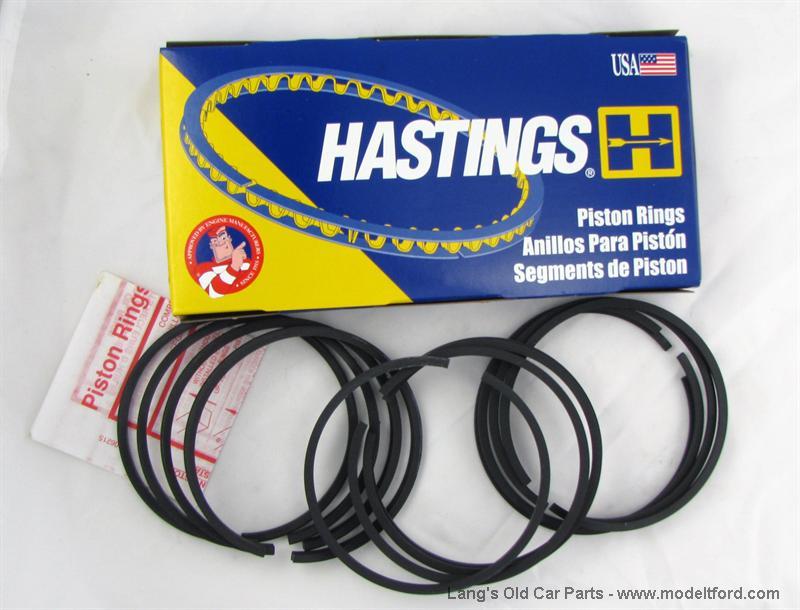 Model T Hastings brand rings for Aluminum Pistons, Standard size, 3023AHSTD