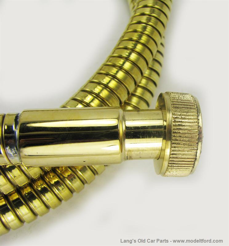 Model T Speedometer cable housing, with Ford Special ends, Brass, CHF