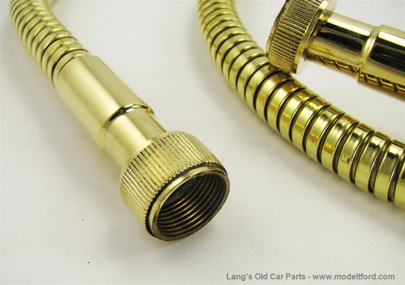 Model T Speedometer cable housing, with Jones ends, Brass, CHJ